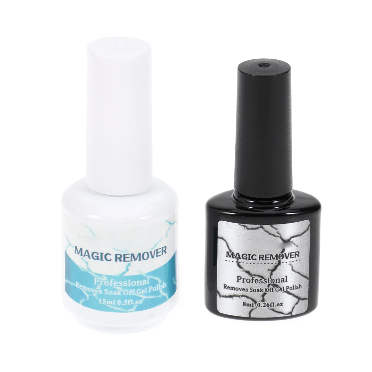 2 قطعة مزيل الأظافر 8 مللي 15 مللي البولندية تذوب نقع إزالة لملحقات الأظافر الطبيعية #2
