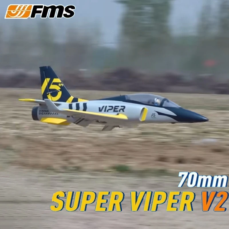 

FMS 70 мм Viper V2 PNP RC Самолет Канальный вентилятор EDF Jet Trainer 6S 6CH С втягивающимися клапанами Модель Хобби Самолет Avion EPO