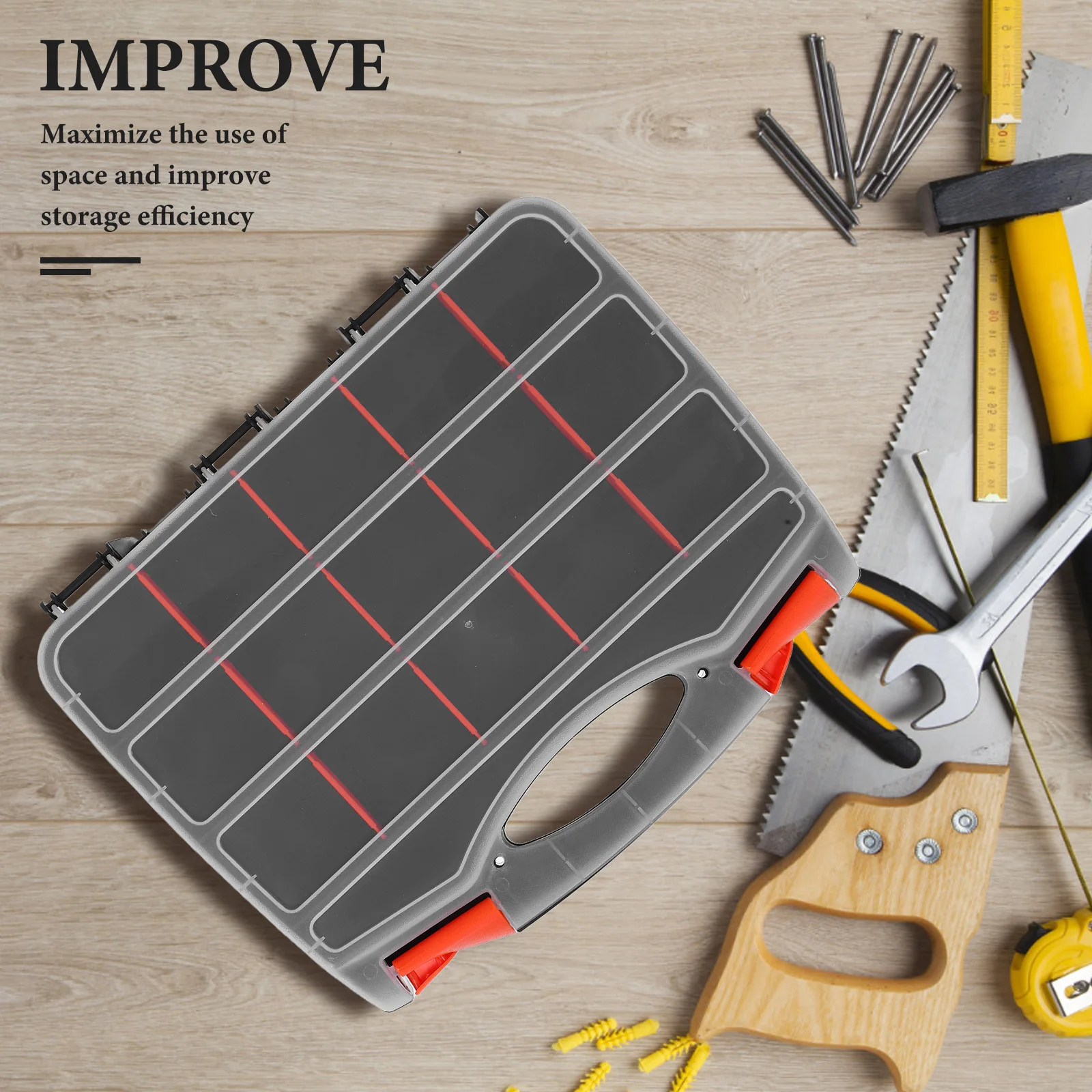 

315pcs Double-Sided Small Parts Organizer Box Removable Dividers Transparent Lid Portable Plastic Storage For Screws Nuts Bolts