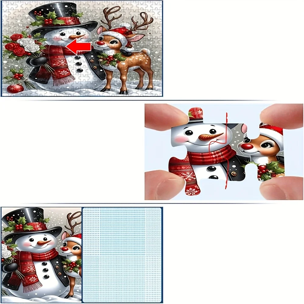 Puzzle da 500/1000 pezzi per adulti: rompicapo impegnativo su larga scala con motivi complessi, scatola portatile per giochi di famiglia