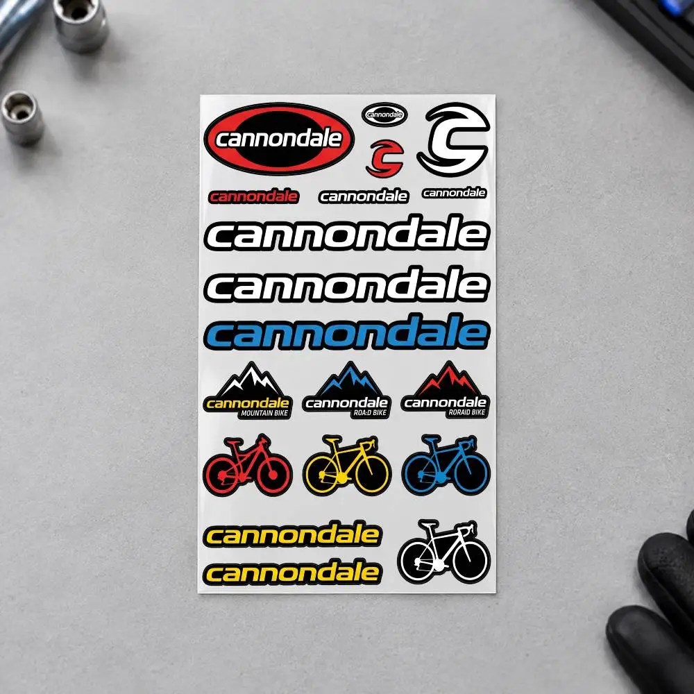 C-Cannondale Motorcycle Sticker Set Reflective Decals For Helmet Fuel Tank Fairing Body Custom Bike Graphics Kit