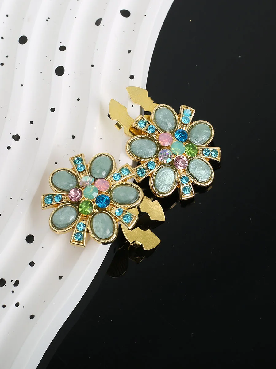 

2pcs Button Covers for Shirt Metal Cufflinks Rhinestone Cuffl-ink No Sewing Cufflink Dress Sleeve Button Fashion Accessory Gift