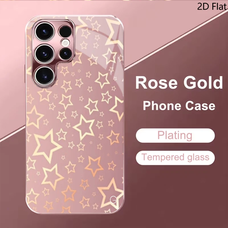 Starlight for Samsung Galaxy S24 S25 S26Ultra S23 S22 S21PLUSFE A55 A54 A52 A35 A15 Phone Cover Shockproof Protective Back Cover
