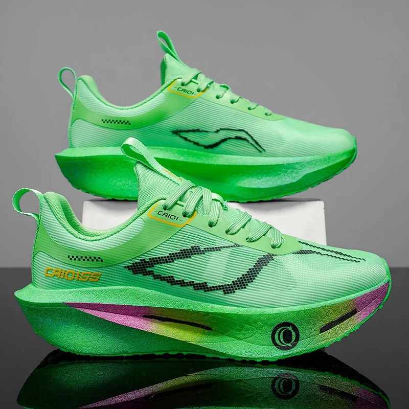 

Running Shoes Unisex Speciality Marathon Sports Men Breathable Lightweight Carbon Board Women's Comfor Athletic Nonskid Sneakers