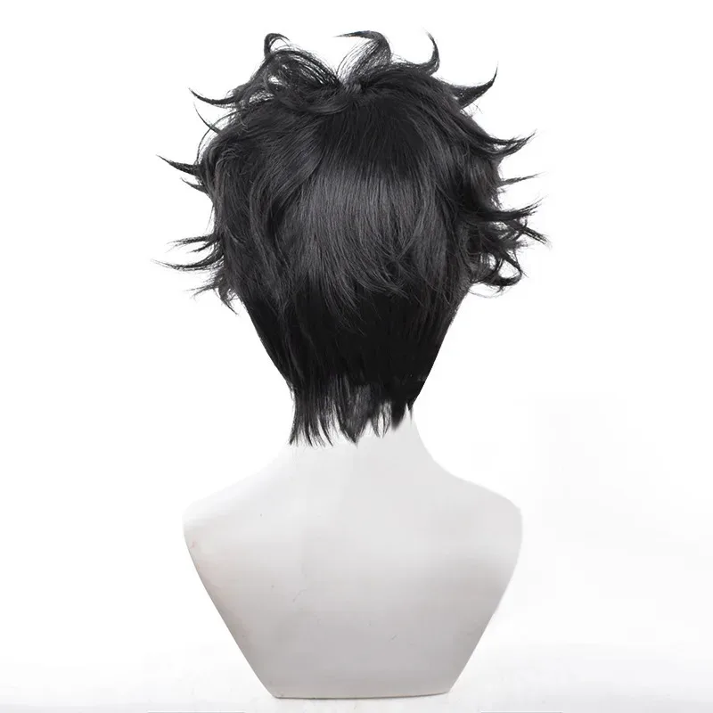 Anime dan da dan takakura ken peruca cosplay perucas de cabelo curto de alta qualidade perucas de festa de halloween
