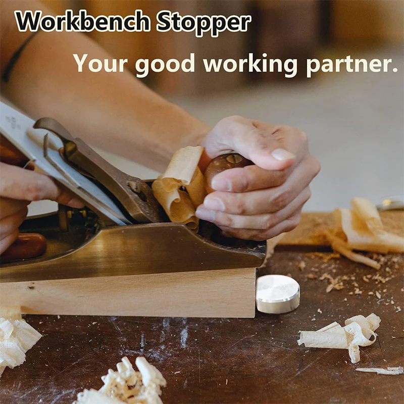 1/2/3PCS Aluminium Legierung Werkbank Zapfen Stopper 19/20mm Bank Hunde Peg Bremse stoppt Klemme Holzbearbeitung Bank Brems Begrenzung Block