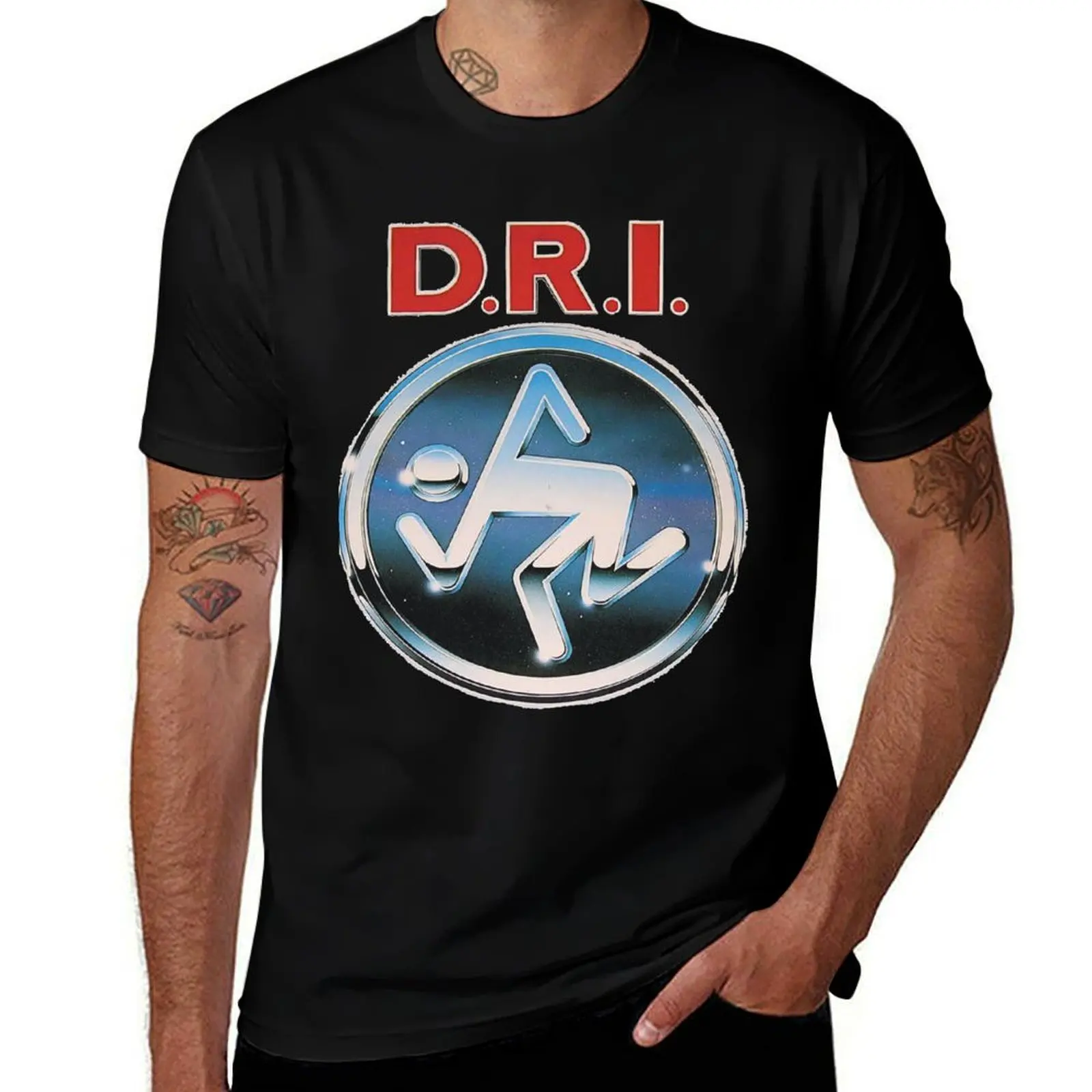 

New Artwork D.R.I T-Shirt man t shirt luxury t shirts for man cotton funny T-Shirt