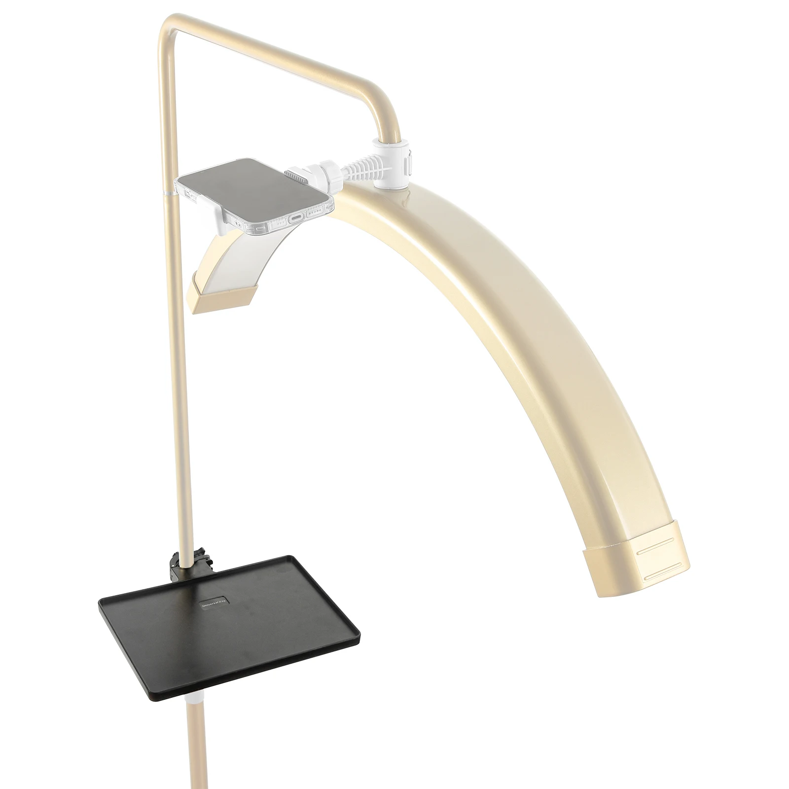 صينية بطاقة صوت مثبتة على حامل ميكروفون ، إعداد ثلاثي القوائم لوضع ماكياج الحواجب والرموش ، منتجات استوديو التجميل ، التصوير الفوتوغرافي