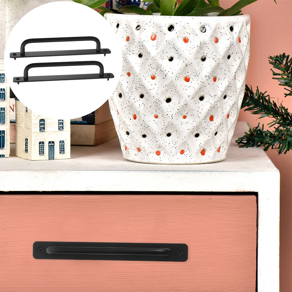 

2pcs Aluminum Alloy Pull Handles 3.94Inch For Drawer Wardrobe Closet Cabinet Door Hardware Barn Cupboard Gate Handle Grip