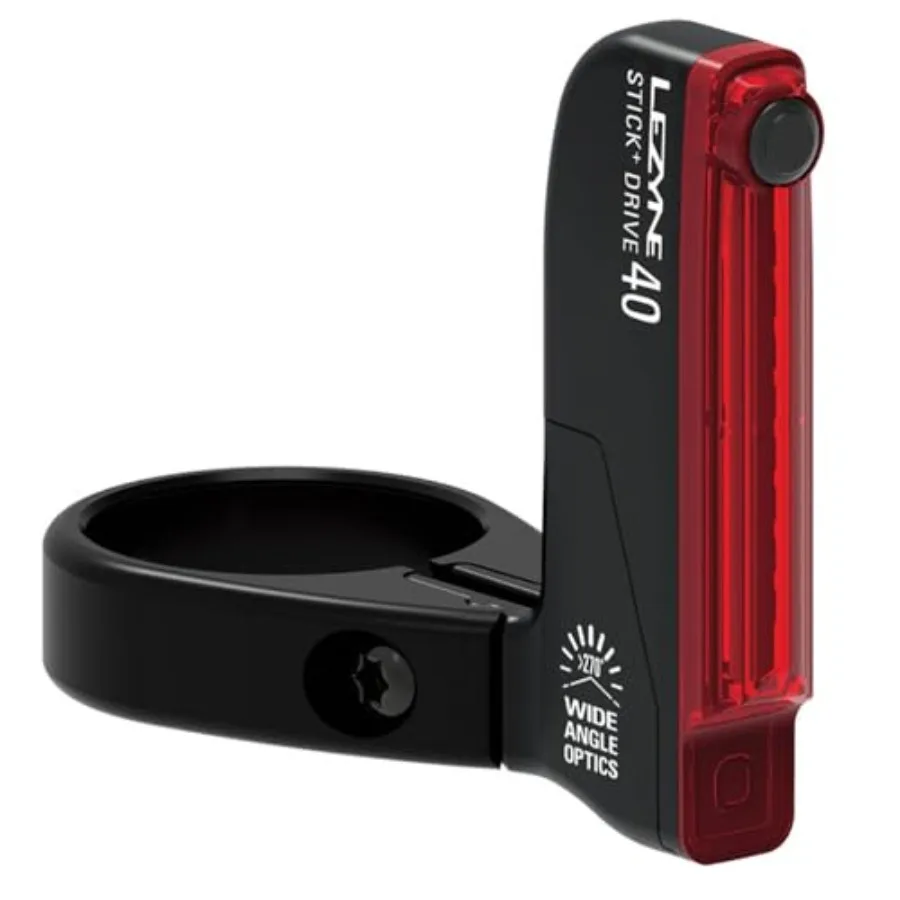 

Stick Drive Rear Light - Bicycle USB Rechargeable Durable Weather-Resistant IPX7 White LED Tail Light with 2 Solid and 5 Flash