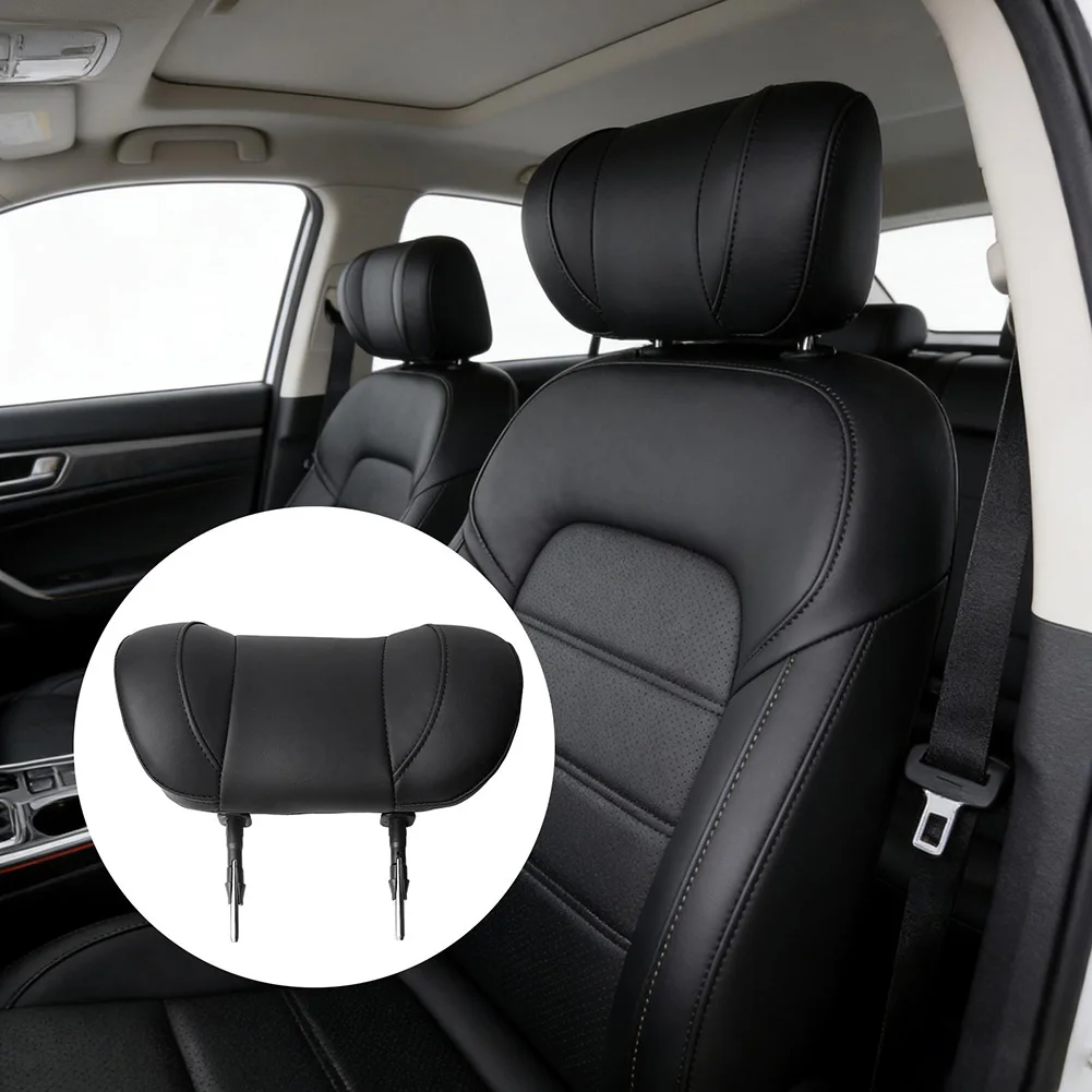 RV Interior Upgrade Car Seat Headrest Adjustable Headrest For Cars *Color As Shown In The Picture Breathable PU Leather