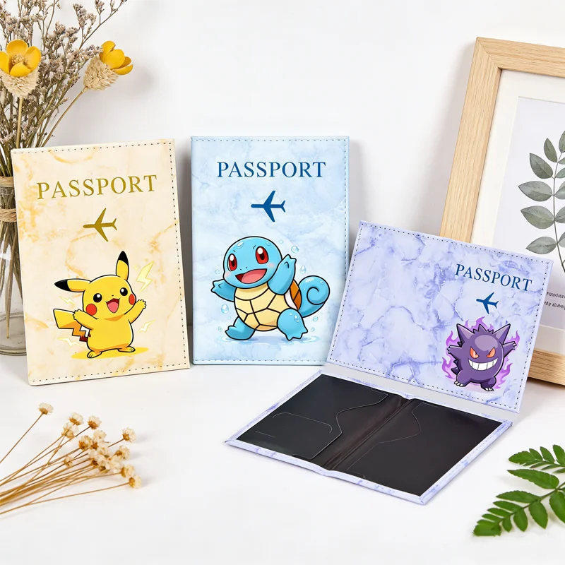 Чехлы-для-паспортов-с-изображением-покемонов-ультратонкий-держатель-для-документов-аниме-чехол-с-Пикачу-и-Генгаром-водонепроницаемый-чехол-для-паспорта-чехол-для-удостоверения-личности-подарок