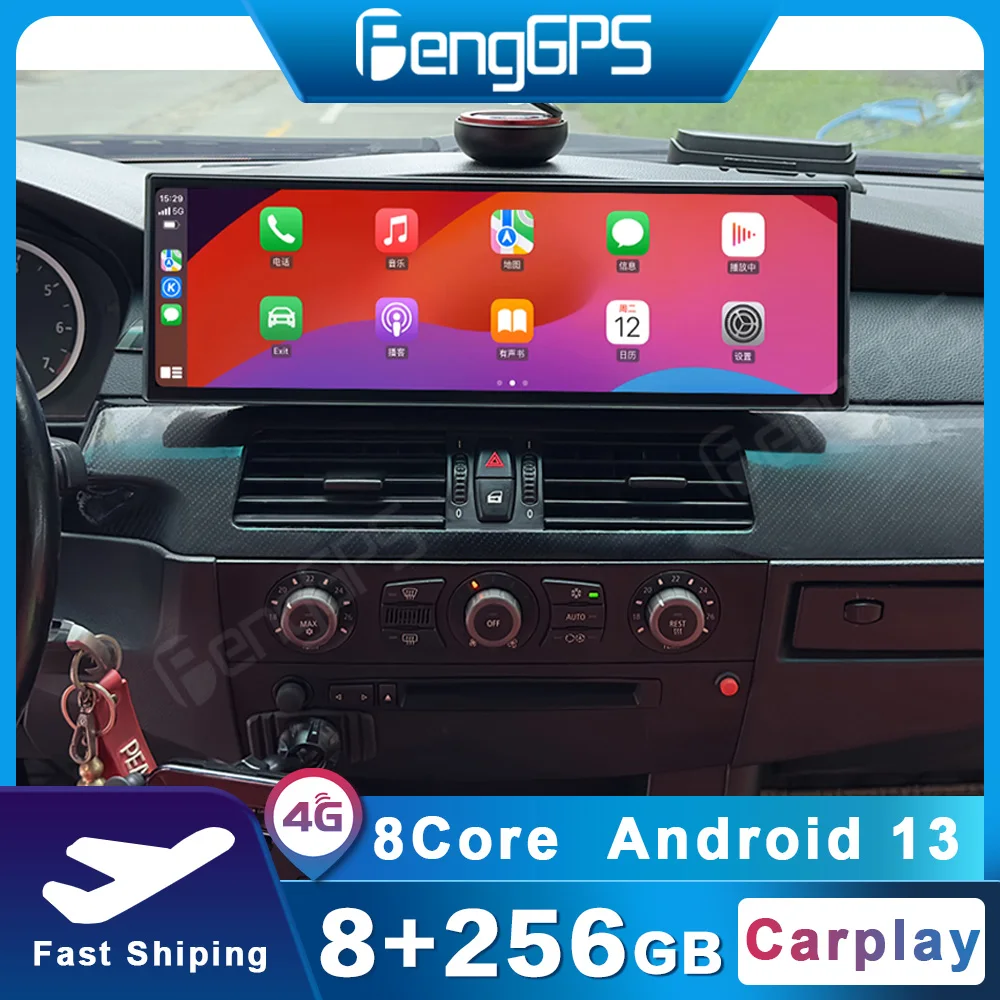 

14.9" Android 13 Car Radio For BMW 5 Series E60 2003-2010 CCC CIC EVO Multimedia Player Stereo CarPlay Auto GPS Navigation 4G BT