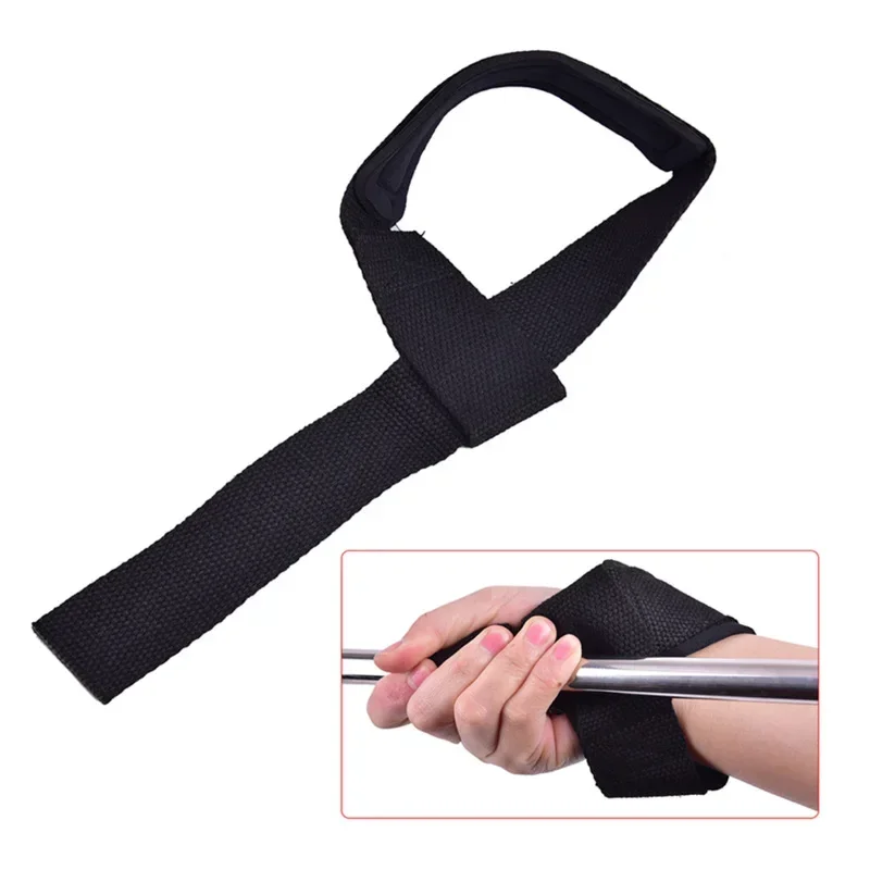 1Pcs Gym Lifting Straps Weightlifting Wrist Weight Belt Bodybuilding Gloves for Women Men Fitness Crossfit Barbells Power Sport