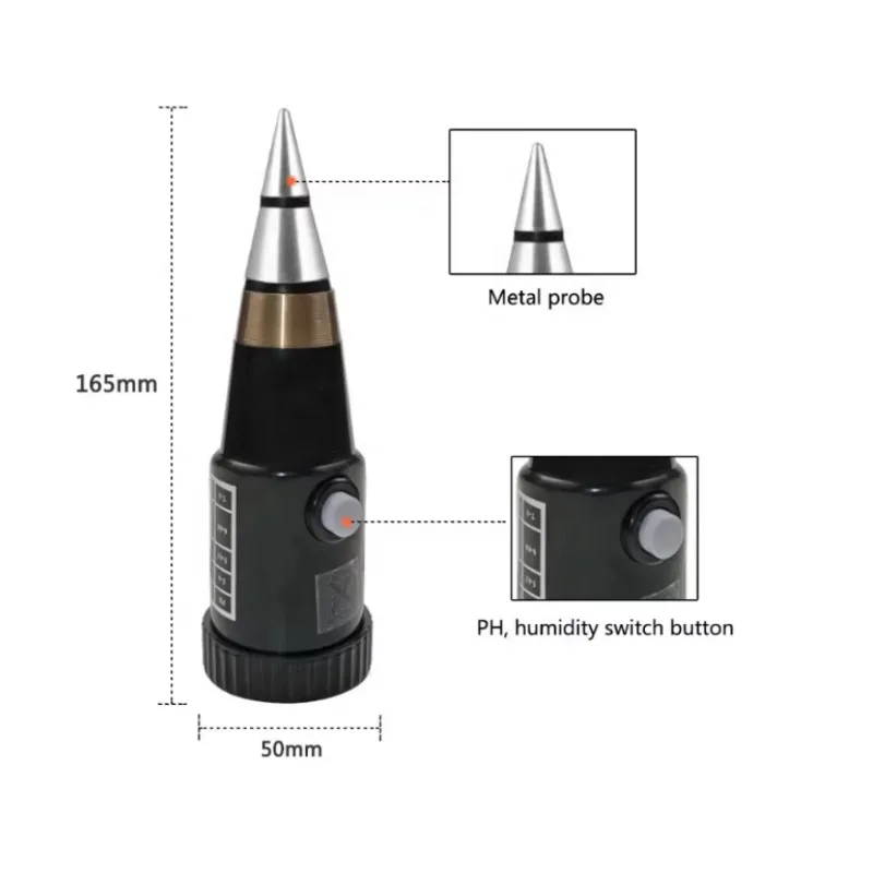 

Portable Digital Wireless Soil Meter 2 in 1 Digital Soil PH Conical Meter