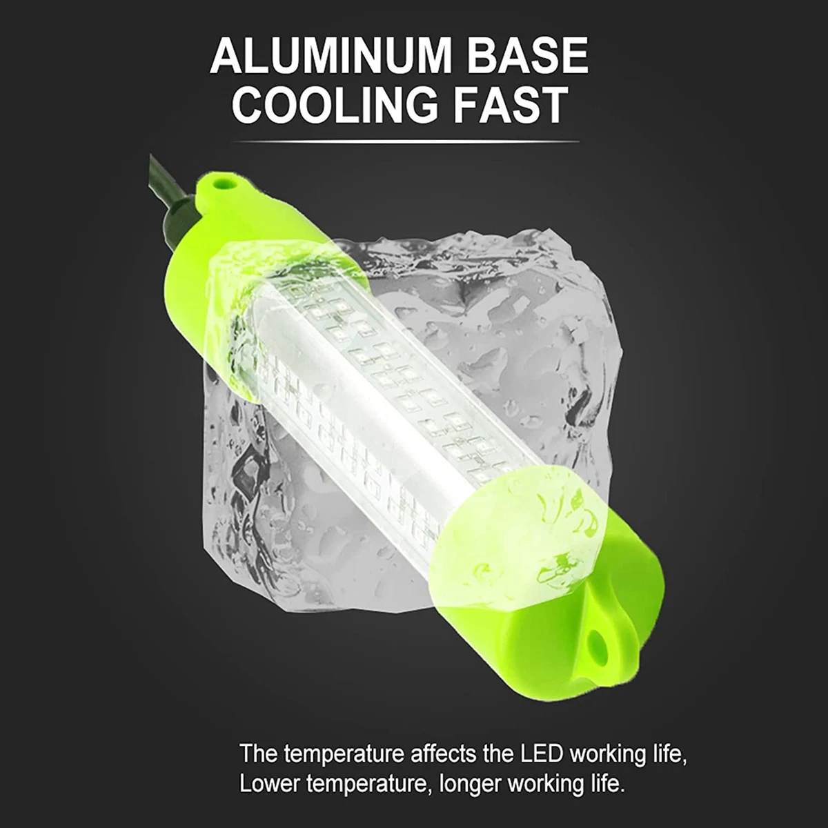 SOFT-45W DC 12V High Power Super Bright LED Fish Attractants Submersible Underwater Dock Night Fishing Light Lures Fish Lamp