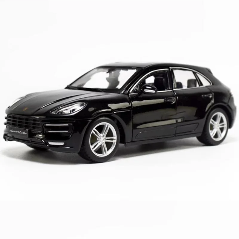 Diecast Original 1:24 Macan SUV Simulation Alloy Car Model  Model Static Display Collection Souvenir Gift Toy Decoration