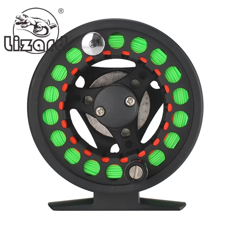 LIZARD All aluminum alloy material fly fishing reel with line or without line 2 sizes available