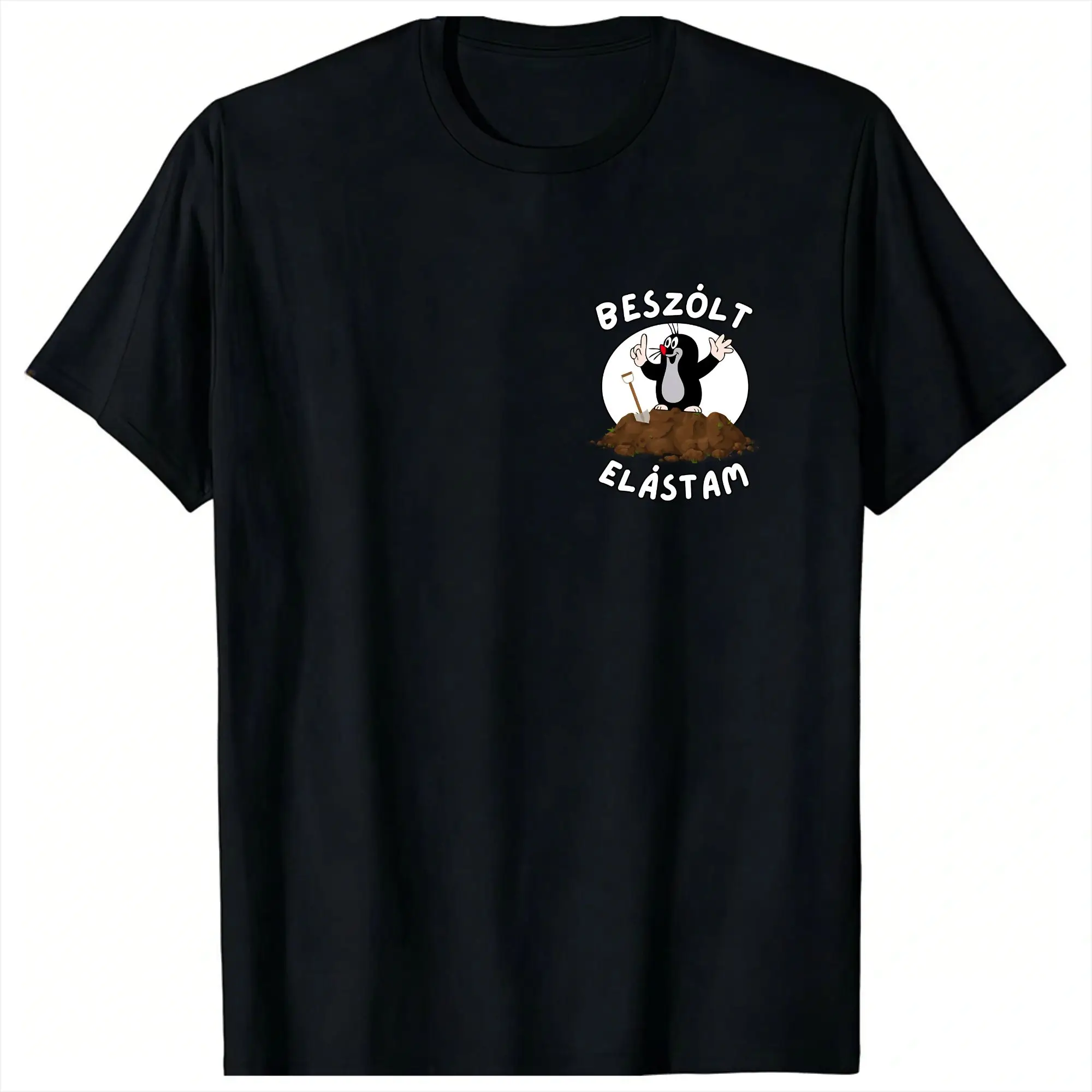 Czech Cartoon Krtek Mole Men T Shirt  Funny Tees Short Sleeve Round Collar T-Shirt Pure Cotton Summer Clothing