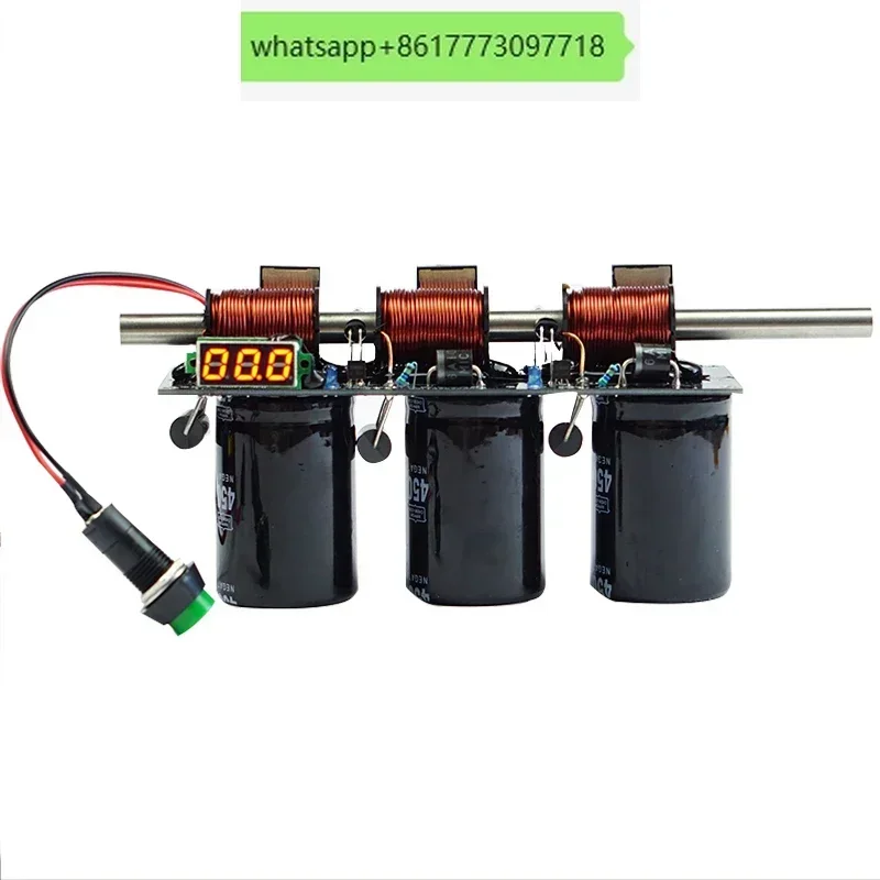 

Высоковольтный интегрированный электромагнитный пистолет. Простой многоступенчатый набор катушек своими руками.