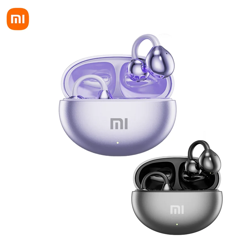 Xiaomi M91 Wireless Earphone Open Ear Ear Clip TWS Bluetooth 5.4 Running Game Headsets Voice Call with Display Screen for IOS