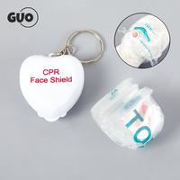 CPR Face Shield Mask Keychain Keying Emergency CPR Face Pocket Mask For First Aid CPR Training Outdoor Travel Survival