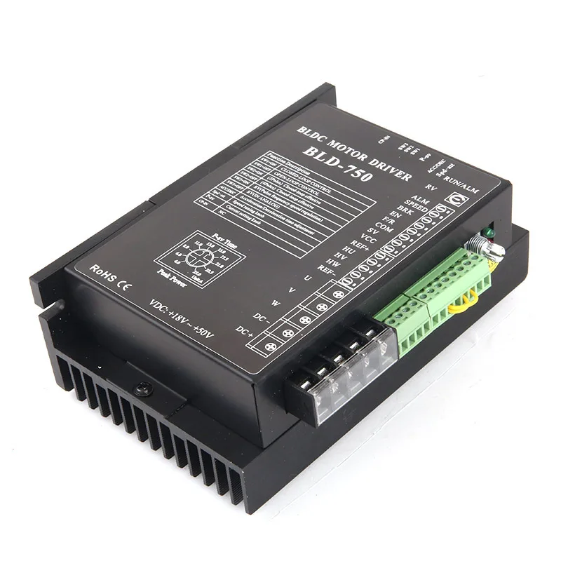 DC 18V 24V 36V 48V 52V BLDC 750W Driver Brushless Dc Motor Controller BLDC750