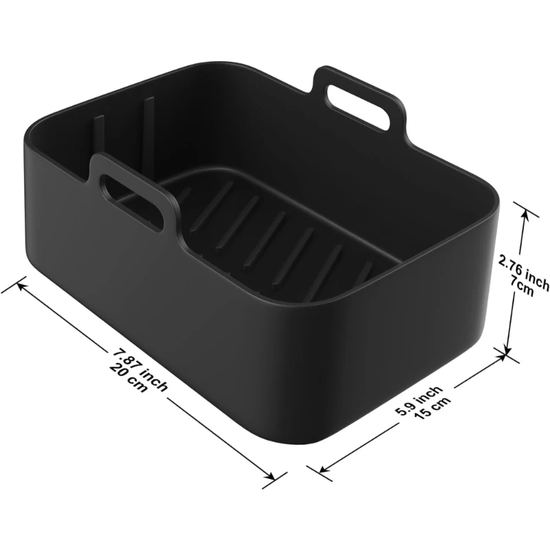 Silikonowy kosz na frytownice wielokrotnego użytku Siliocne miska na frytownice silikonową rękawicą Drop Shipping
