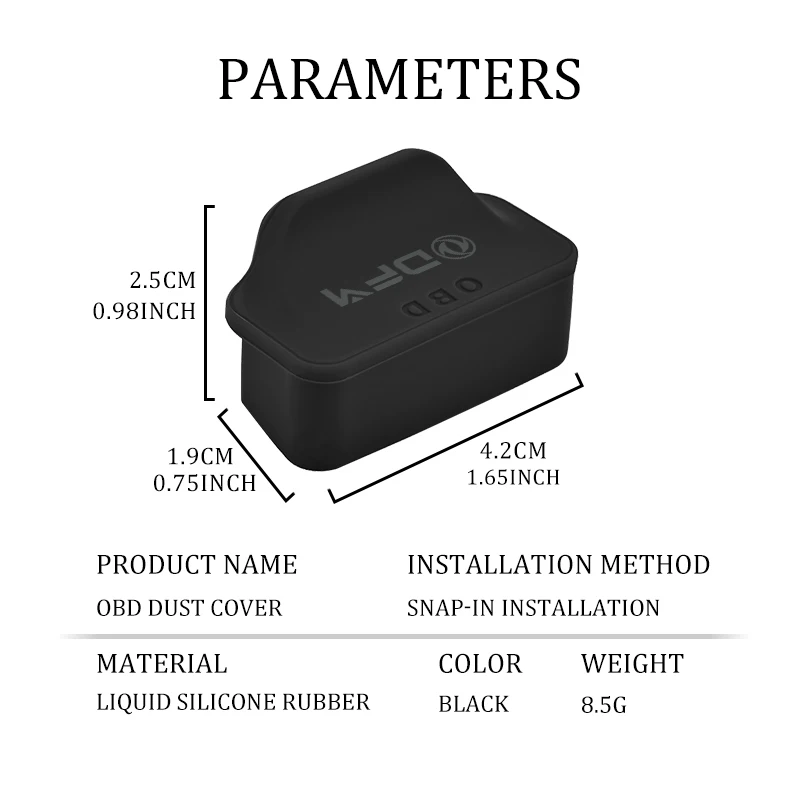 Car Logo OBD Silicone Obd Dust Cover Protective Cover Accessories For Dongfeng Motor DFM Aeolus ax3 k01 Ax5 580 DFSK Glory 360 view 6