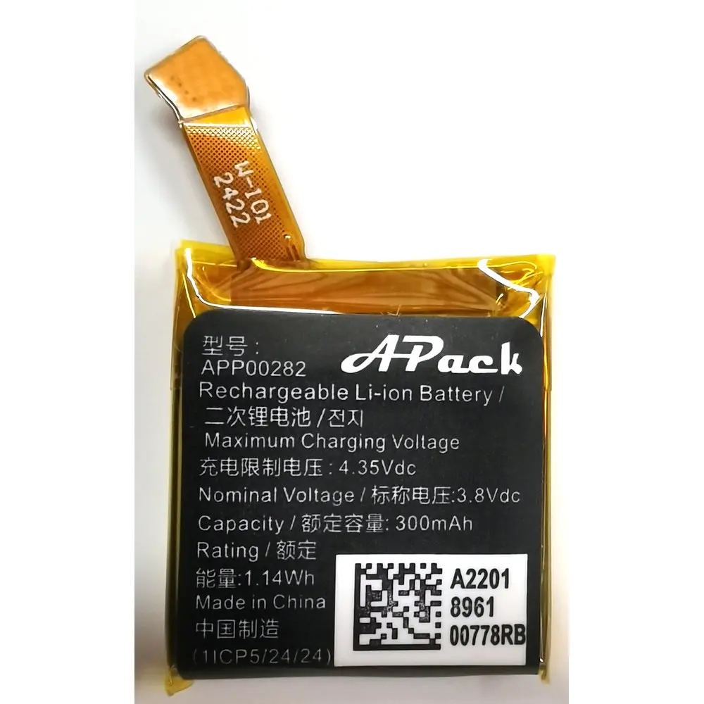 

New Original APACK APP00282 A2201 Replacement Smart Watch Battery 1ICP5/24/24