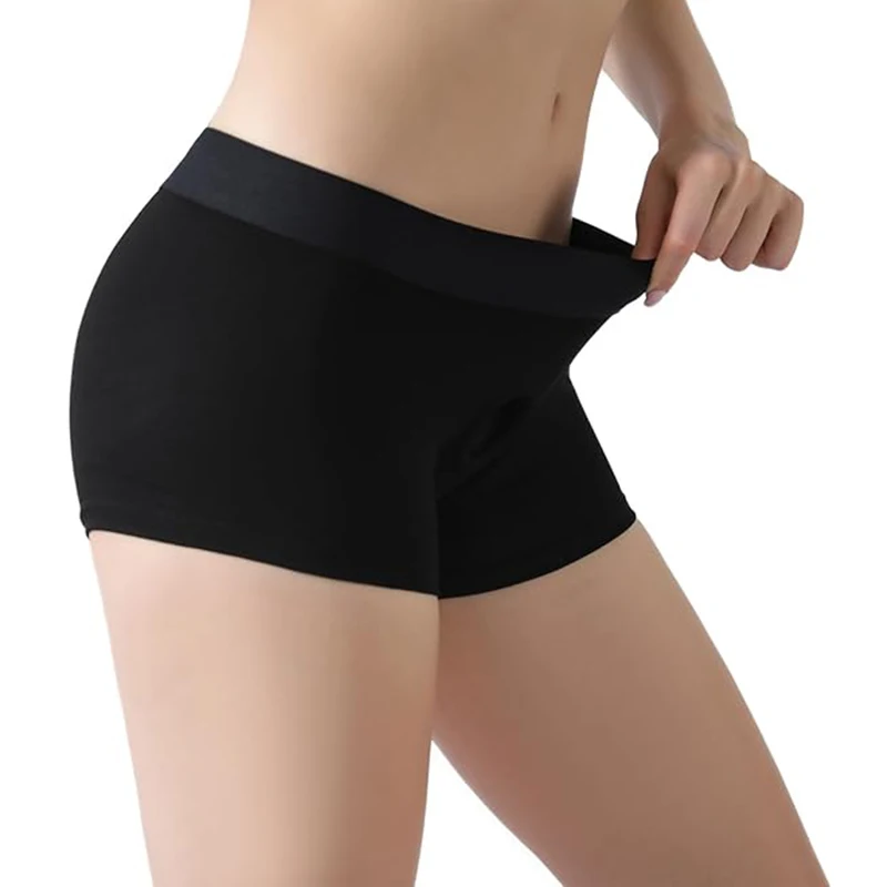 Strap on Boxer Briefs with Bullet Vibe Pocket and Silicone O-Ring Diameter 4.5cm Harness Boxers Strapon Panties for Adult Play