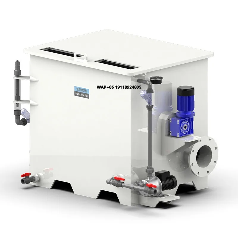 High Quality RAS Automatic Plastic Rotary Drum Filter PP Farming Fish Water Treatment for Aquaculture High Efficiency Equipment
