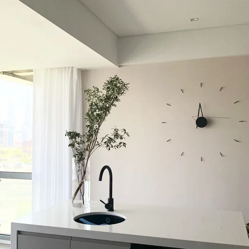 Relaxing Art Mural Wall Clocks Big Modern Interior Aesthetic Wall Watch Restaurant Nordic Nordic Duvar Saati Room Decorations