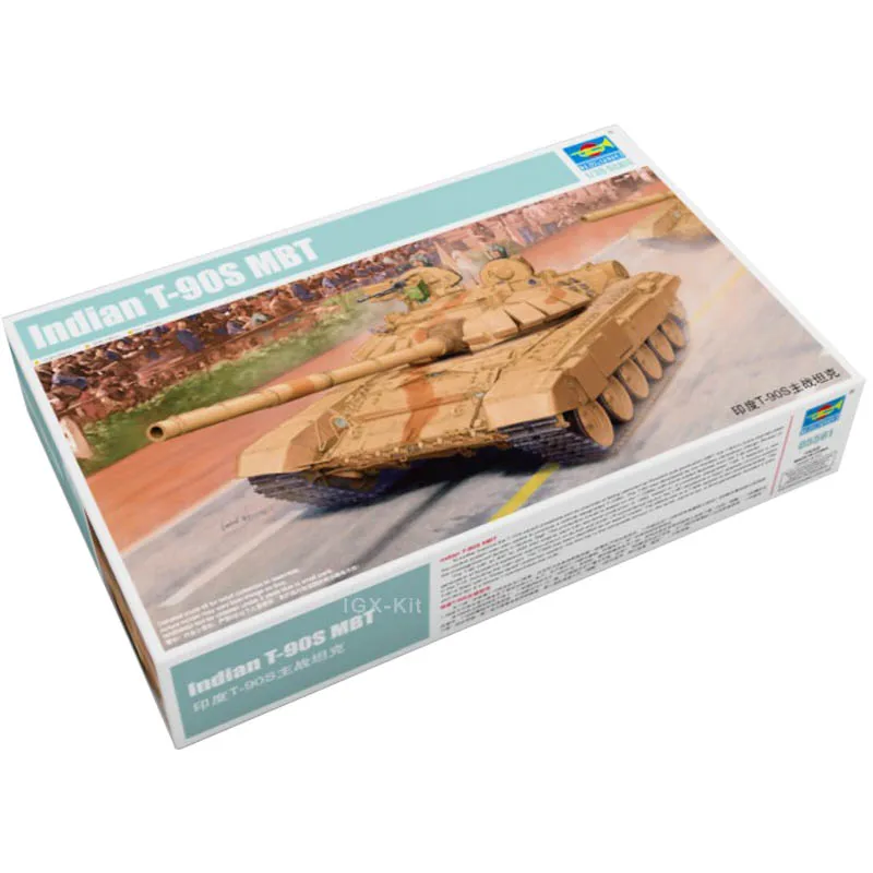 

Trumpeter 05561 1/35 Индийский T-90S MBT Основный боевой танк Военная игрушка Ручная работа Пластиковая сборка Модель Строительный комплект