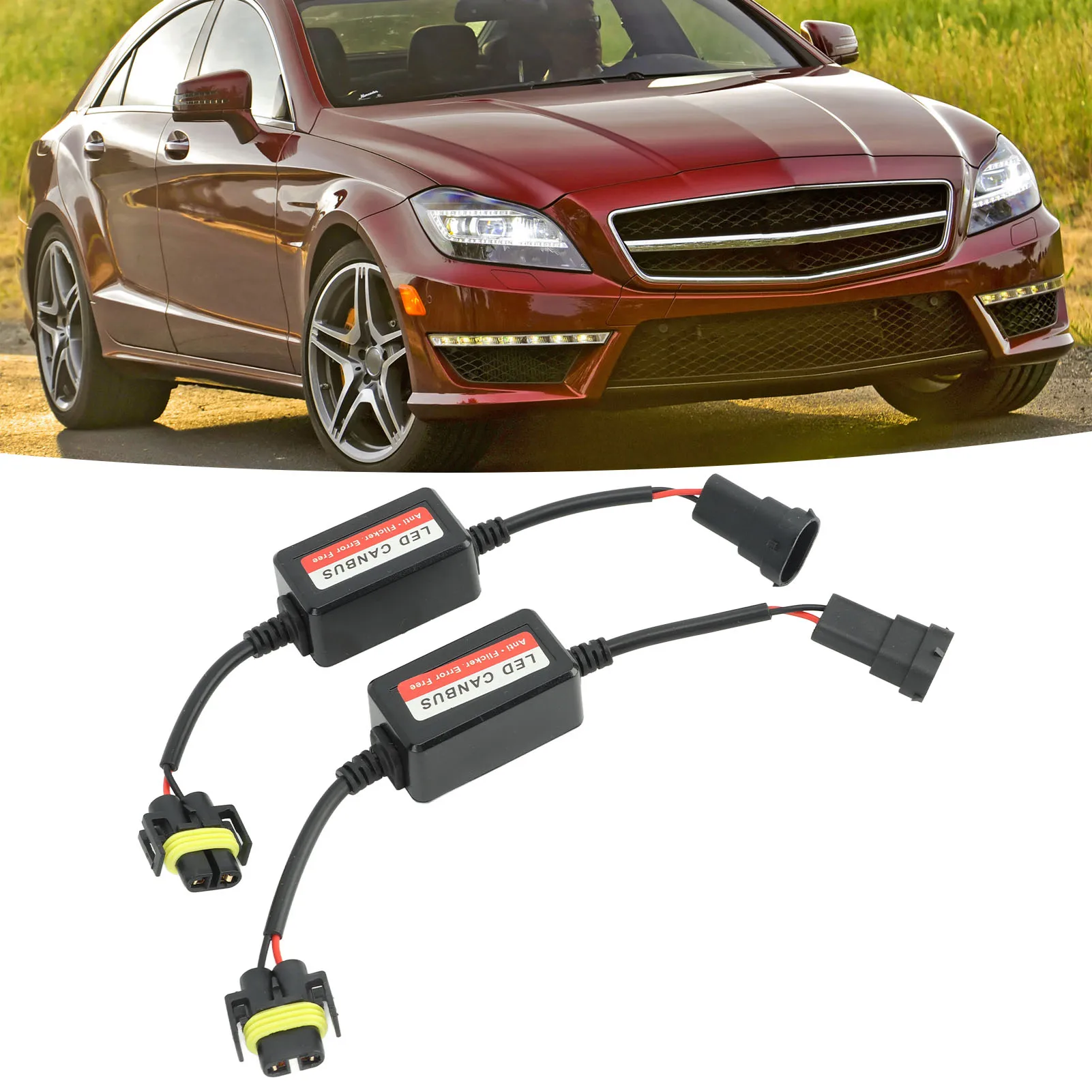 

H8 H9 H11 Светодиодный Canbus декодер 12V ошибка анти мерцание декодер для фонарей