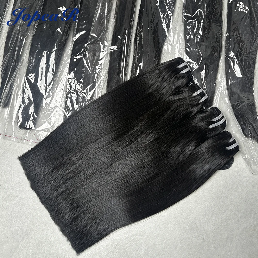 20 22 24 26 inch Bone Straight 16A Vietnamese Hair Bundles Weft 100% Human Hair Natural Black 3 4pcs Bundle Raw Hair Bundles Remy Thick Hair Extensions