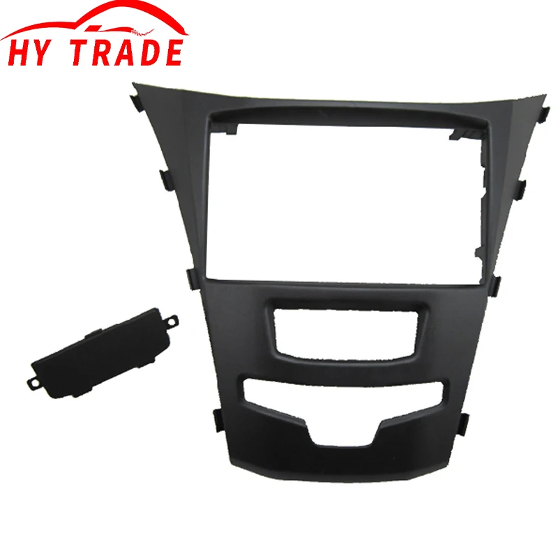 HY 2 Din Radio Fascia for Ssang Yong Korando Actyon 2014 Audio GPS DVD Stereo CD Panel Dash Mount Installation Trim Kit Frame