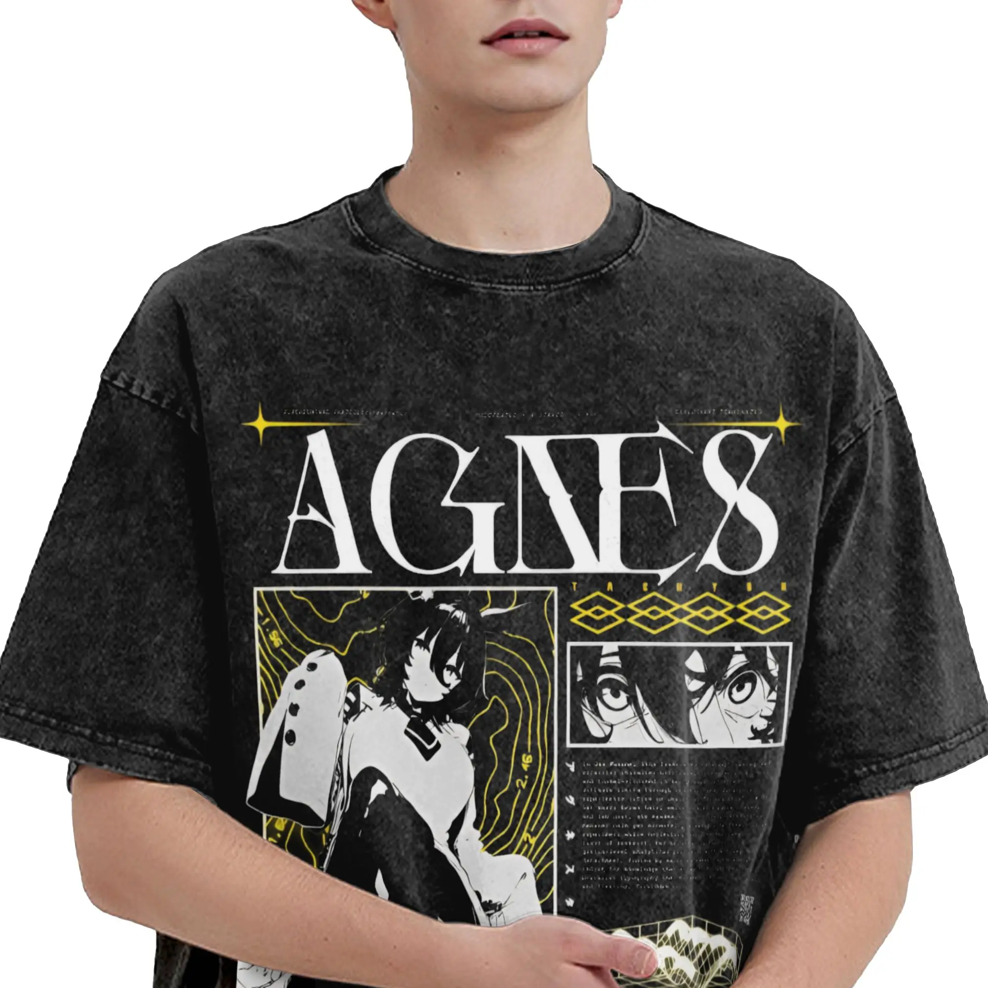 UmaMusume Pretty Derby Anime Washed T-Shirts Streetwear Hip Hop Vintage T-Shirts T-Shirts für Männer und Frauen aus Baumwolle in Übergröße für den Sommer – Detail 2