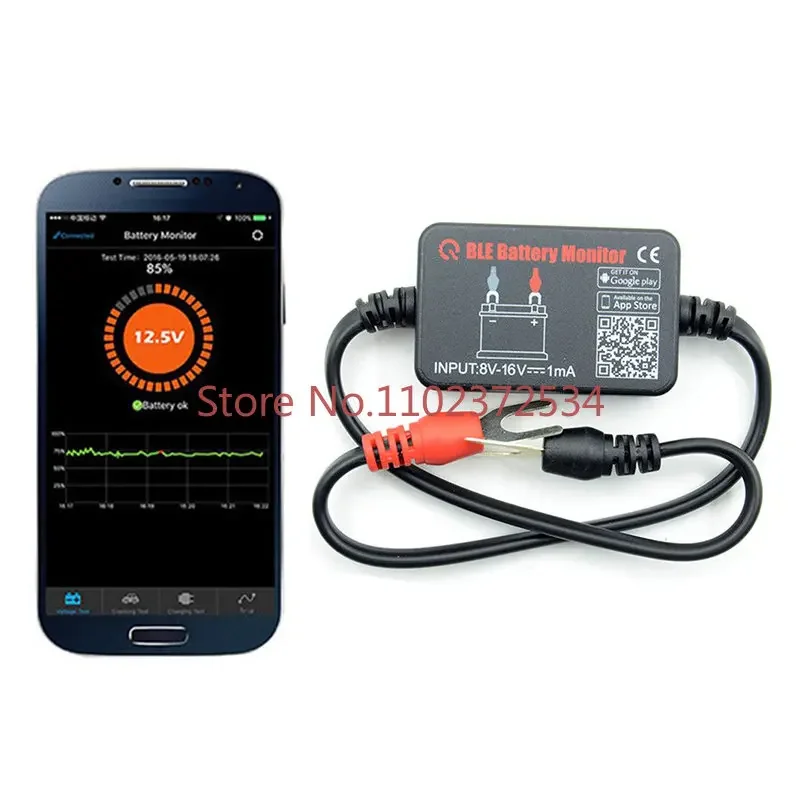 Battery Monitor Bluetooths 4.0 12V Battery Tester Car Battery Diagnostic Analysis