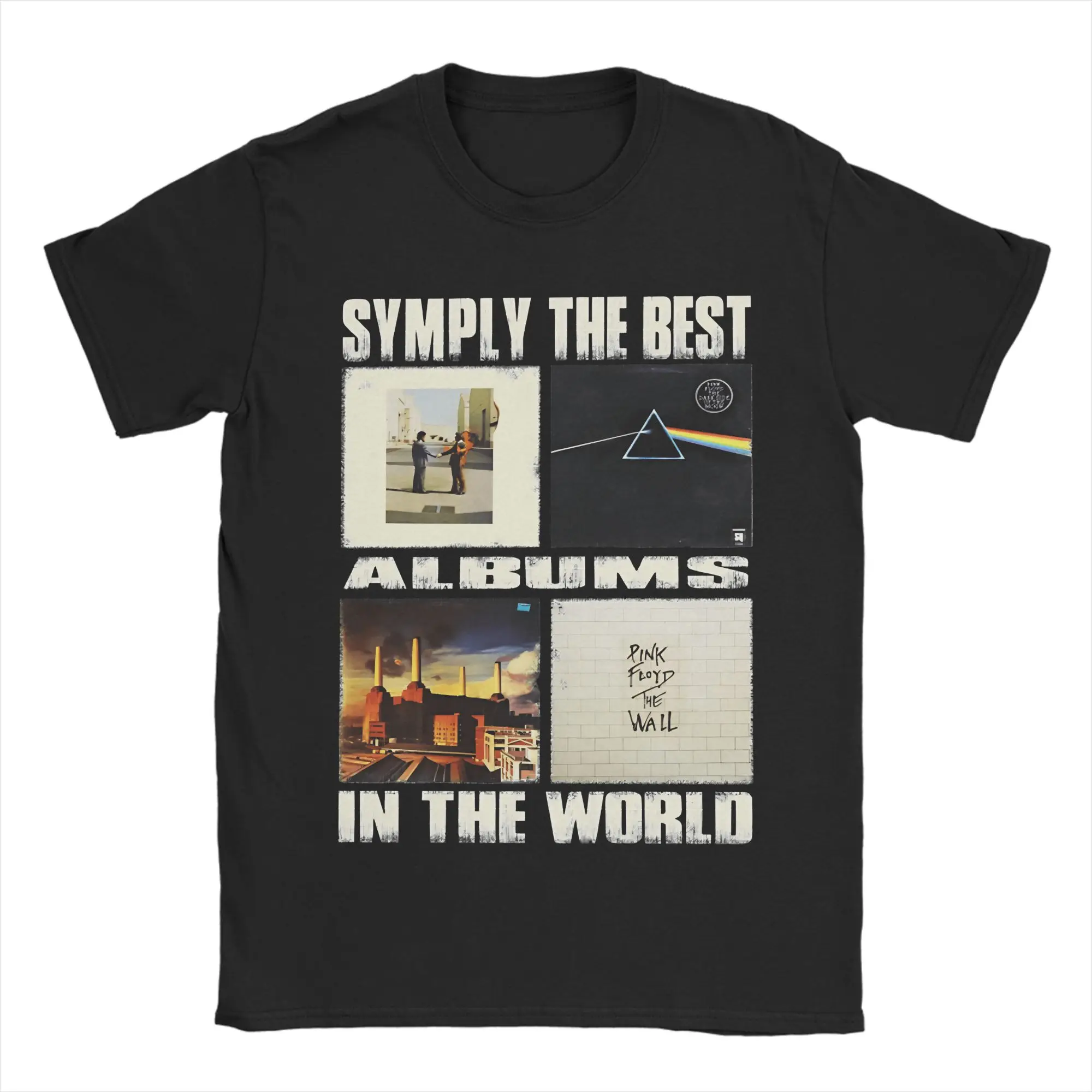

Men's Band P-Pink Floyds Best Albums T Shirt 100% Cotton Tops Funny Short Sleeve Round Neck Tee Shirt Adult T-Shirts