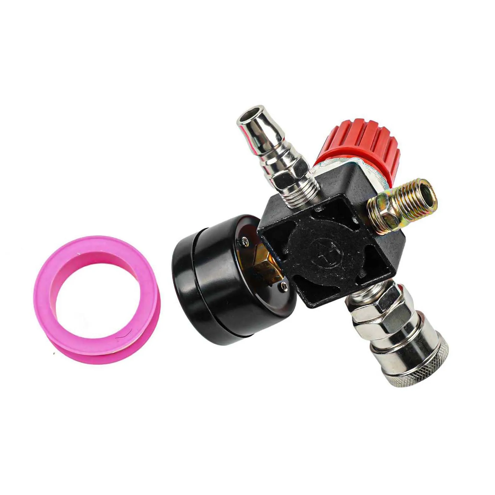 Vanne de contrôle de pression pour systèmes de compresseur d'air, affichage de jauge intégré jusqu'à 175 PSI, conception pour une utilisation à long terme