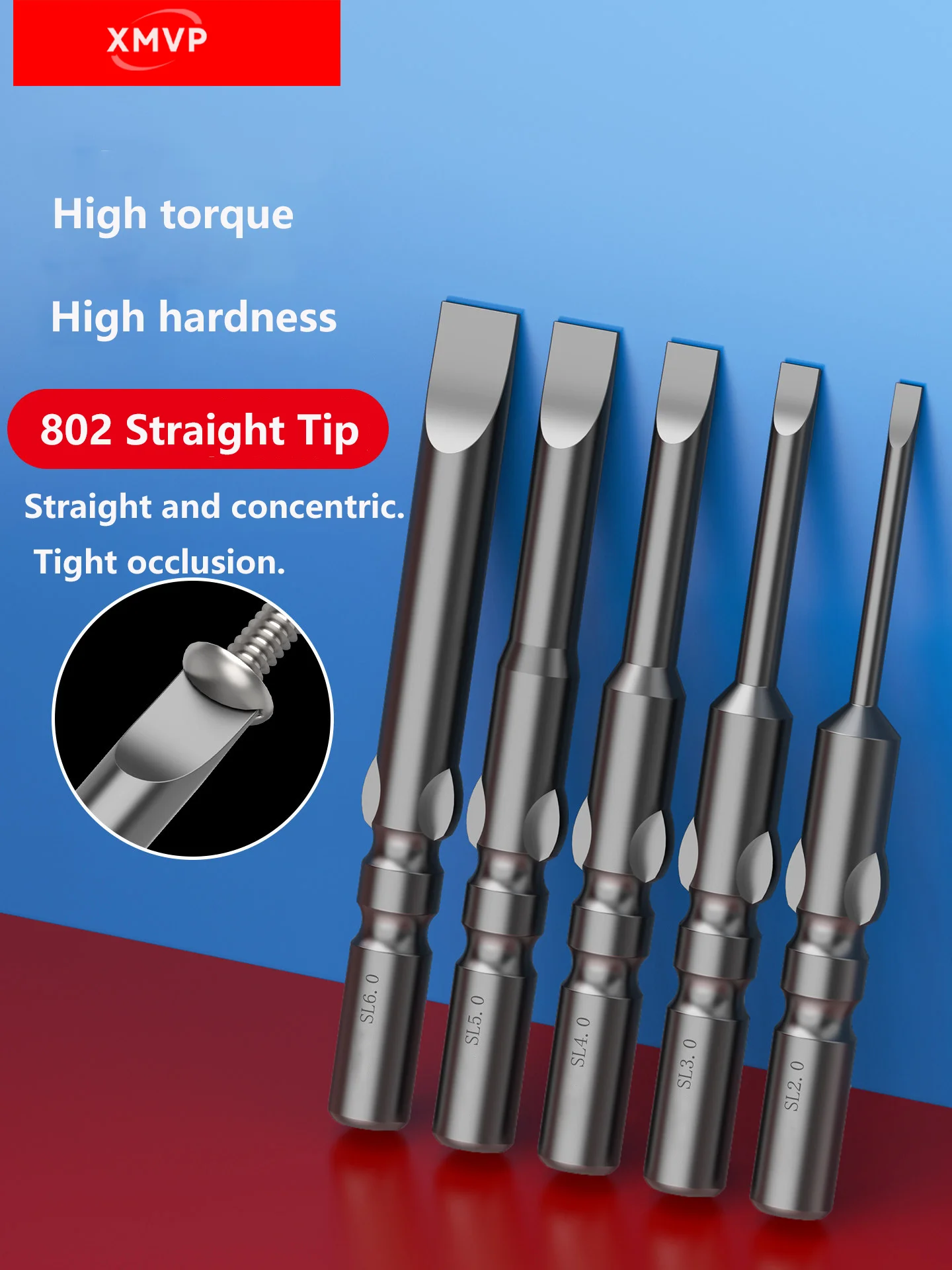 

Industrial-grade electric screwdriver bit 802/6C, 6*60 angle electric screwdriver, strong magnetic hardened flat-head socket bit