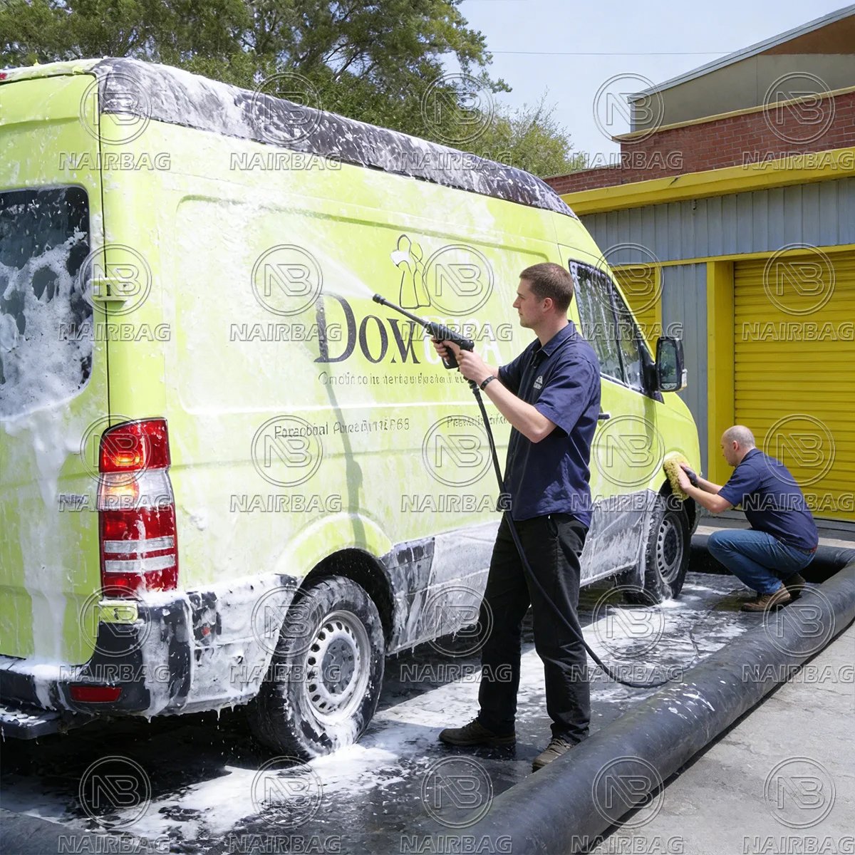 Aufblasbare Auto-Waschmatte für LKW, Tragbare Aufblasbare Reinigungsmatte für Fahrzeuge