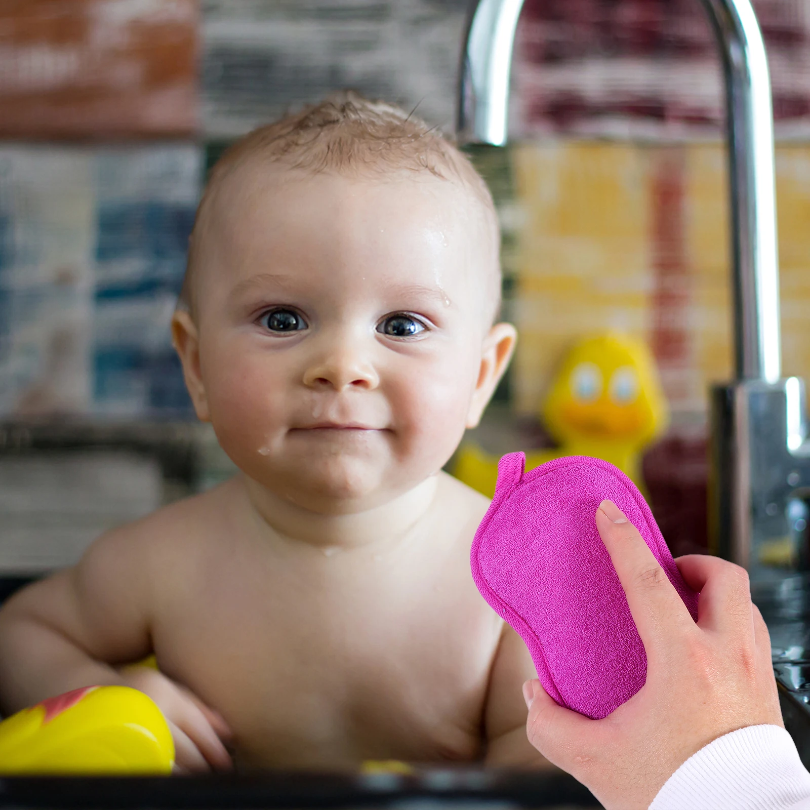 

4 Pcs Shower Brushes Baby Bath Kids Sponge Brushes Tools Cleaning Body Sponges Shower Sponge For Kids