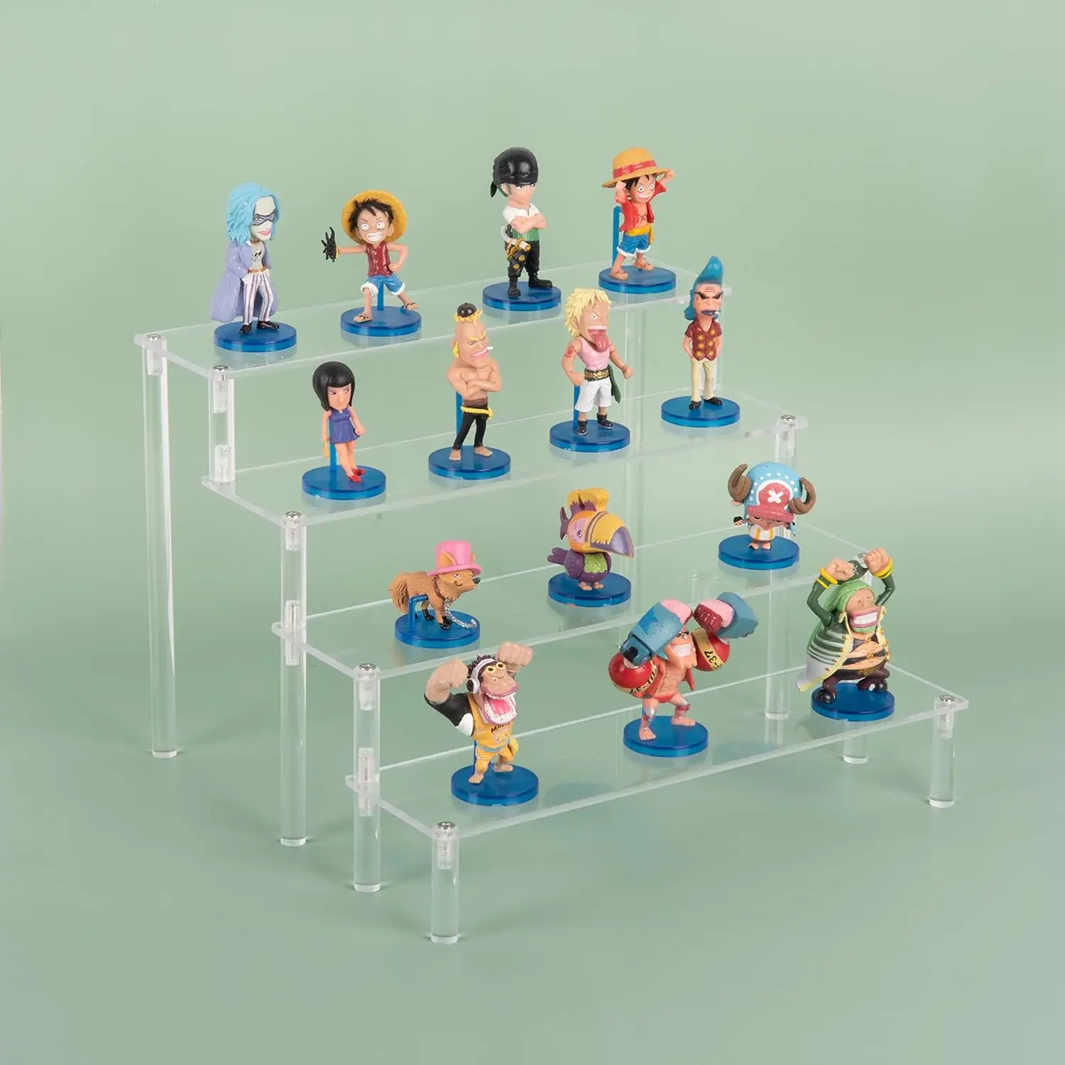 3/4 Tier Acrylic Display Stands Multifunctional Transparently Figurines Display Riser Rack For Cupcakes Doll Jewelry Decoration