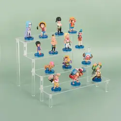 3/4 Tier Acrylic Display Stands Multifunctional Transparently Figurines Display Riser Rack For Cupcakes Doll Jewelry Decoration