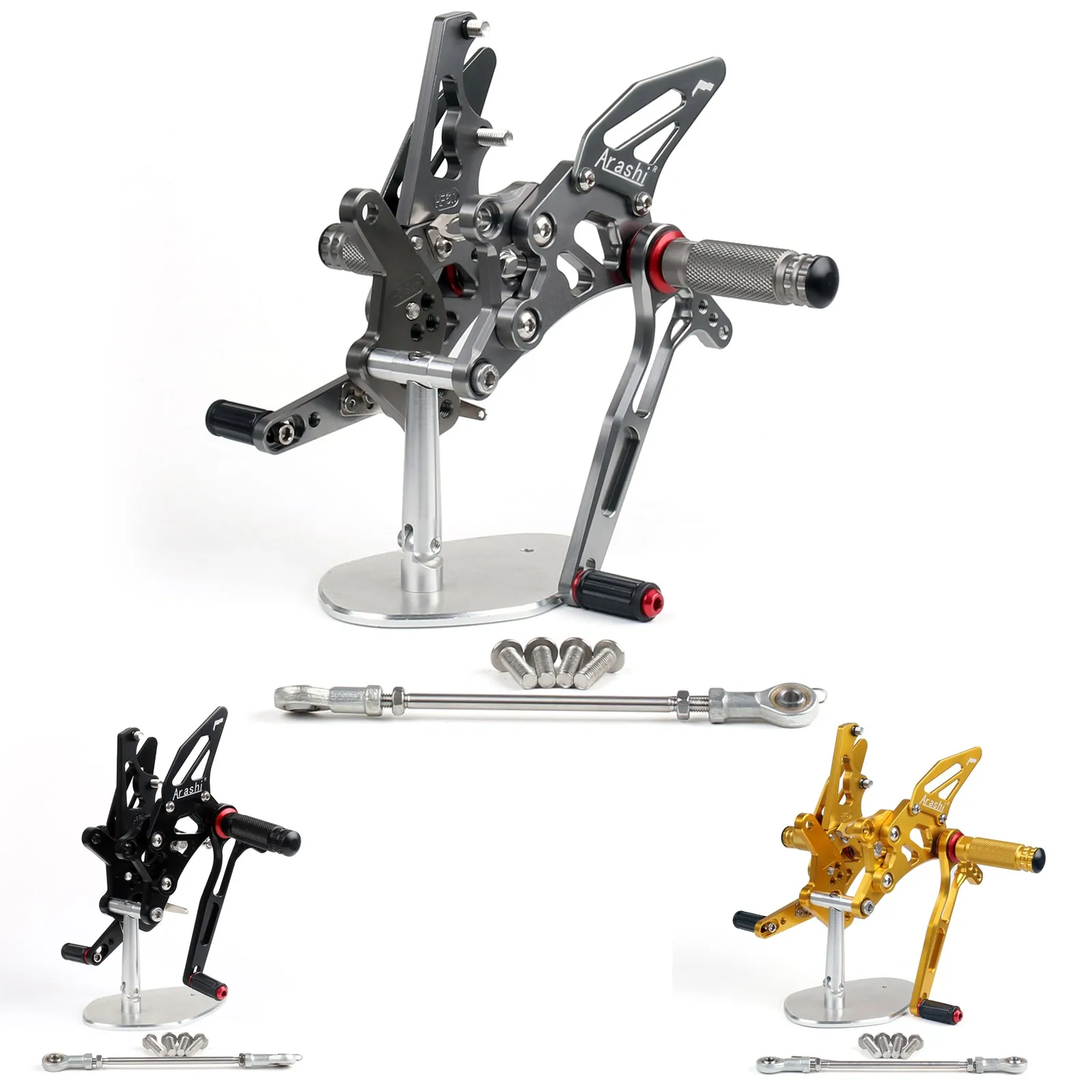 

Racing Footrest Rearsets Rear Set Foot pegs For Yamaha YZF R25 2015-2019 Black