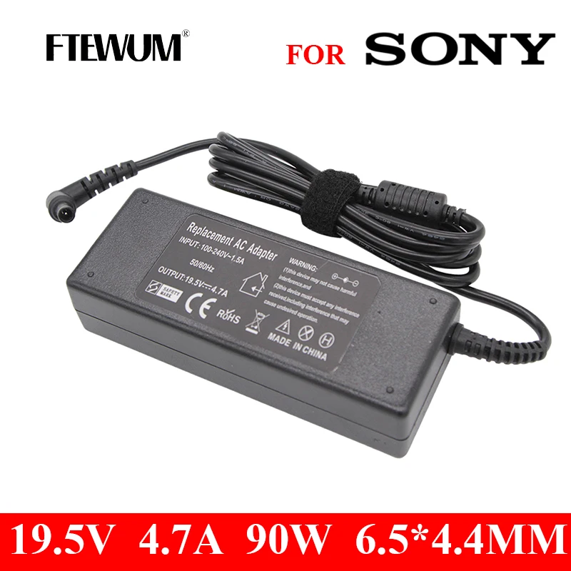 laptop adapter 19.5V 4.7A 90W 6.5*4.4mm Charger AC For Sony Vaio PCG-61511L VGP-AC19V29 VGP-AC19V32  VGP-AC19V20 VGP-AC19V31 33