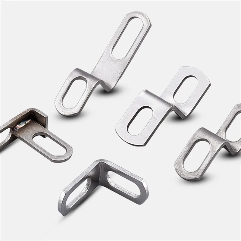 1-3PCS for Automotive Aftermarket Performance Exhaust Systems Stainless Steel Z/L-Shaped Exhaust Pipe Clamps Brackets Kit