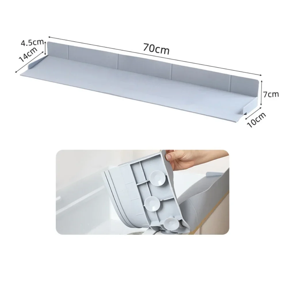 

Kitchen Use Home Cleaning Anti-slip Waterproof Mat Cleaning Tools Storage Efficient Water Flow Full Splash Coverage